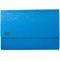 Exacompta Europa Document Wallets, 265gsm, Foolscap, Blue, Pack of 10