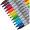 Sharpie Fine Tip Permanent Marker, Assorted Colours, Wallet of 12