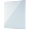 Bi-Office Glass Magnetic Memo Tile, White Glass Surface, Frameless, 480x480mm