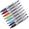 Sharpie Permanent Marker Twin Tip Assorted (Pack of 8)