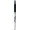 Sharpie Permanent Marker Pen, Retractable, Bullet Tip, Black, Pack of 12