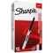 Sharpie Permanent Marker Pen, Retractable, Bullet Tip, Black, Pack of 12