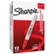Sharpie Permanent Marker, Fine, Red, Pack of 12