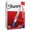 Sharpie Permanent Marker, Fine, Blue, Pack of 12