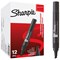 Sharpie W10 Permanent Marker, Chisel Tip, Black, Pack of 12