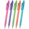 Paper Mate FlexGrip Ultra Ballpoint Pen, Medium 1.0mm, Bright Barrel, Black, Pack of 5