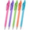 Paper Mate FlexGrip Ultra Ballpoint Pen, Medium 1.0mm, Bright Barrel, Black, Pack of 5