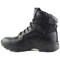 Tuffking Raid Tactical Non-Safety Leather Boots, 6 Inch Side Zip, Black, 12