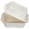 Edenware Bagasse Square Burger Box, 152mm, White, Pack of 500 Edenware Bagasse Square Burger Box, 152mm, White, Pack of 500