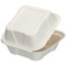 Edenware Bagasse Square Burger Box, 152mm, White, Pack of 500 Edenware Bagasse Square Burger Box, 152mm, White, Pack of 500