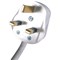 Connekt Gear Power Extension Lead, 6 Sockts, 3m Lead, White