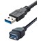 Connekt Gear USB A Female to USB A Male Extension Cable, 2m Lead, Black
