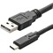 Connekt Gear USB A to USB C Cable, 2m Lead, Black