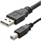 Connekt Gear USB B to USB A Printer Cable, 2m Lead, Black, Pack of 2