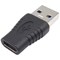 Connekt Gear USB C to USB A Adaptor, Black