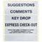 Safco Locking Suggestion Box, Black
