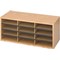 Safco Literature Organiser, 12 Compartments, Oak