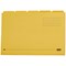 Elba Tabbed Folders, 250gsm, Set of 5, Foolscap, Yellow, Pack of 20