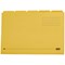 Elba Tabbed Folders, 250gsm, Set of 5, Foolscap, Yellow, Pack of 20