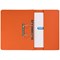 Elba Back Pocket Transfer Files, 260gsm, Foolscap, Orange, Pack of 25