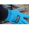 Glovezilla Latex Fully Coated Water Resistant Gloves, Blue, Large, Pack of 10