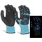 Glovezilla Glow In The Dark Foam Nitrile Gloves, Blue, Large Glovezilla Glow In The Dark Foam Nitrile Gloves, Blue, Large