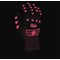 Glovezilla Glow In The Dark Foam Nitrile Gloves, Pink, Large