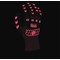 Glovezilla Glow In The Dark Foam Nitrile Gloves, Pink, Medium