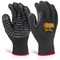 Glovezilla Anti-Vibration Gloves, Black, Medium