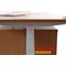 Air Height Adjustable Desk, 1400mm, White Legs, Beech