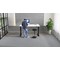 Air 1400mm Rectangular Height Adjustable Desk, Black Leg, White