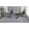 Air 1600mm Rectangular Height Adjustable Desk, Black Leg, Oak