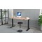 Air 1400mm Rectangular Height-Adjustable Desk, Black Leg, Beech