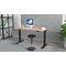 Air Height-Adjustable Slim Desk, Black Leg, 1800mm, Beech