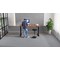 Air Height-Adjustable Slim Desk, Black Leg, 1400mm, Walnut