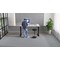 Air 1400mm Rectangular Height-Adjustable Desk, Black Leg, Grey Oak