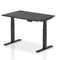 Air Height-Adjustable Desk, Black Leg, 1200mm, Black