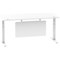 Air Modesty 1800mm Rectangular Cable Port Height Adjustable Desk, White Leg & Modesty Panel, White Air Modesty 1800mm Rectangular Cable Port Height Adjustable Desk, White Leg & Modesty Panel, White