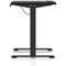 Air Lite 1000mm Slim Height Adjustable Office Desk, Black Leg, Black