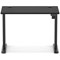 Air Lite 1000mm Slim Height Adjustable Office Desk, Black Leg, Black