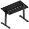 Air Lite 1000mm Slim Height Adjustable Office Desk, Black Leg, Black