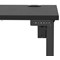 Air Lite 1000mm Slim Height Adjustable Office Desk, Black Leg, Black