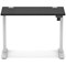 Air Lite 1000mm Slim Height Adjustable Office Desk, Silver Leg, Black