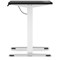 Air Lite 1000mm Slim Height Adjustable Office Desk, White Leg, Black