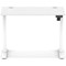 Air Lite 1000mm Slim Height Adjustable Office Desk, White Leg, White