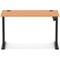 Air Lite 1200mm Slim Height Adjustable Office Desk, Black Leg, Beech
