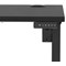 Air Lite 1200mm Slim Height Adjustable Office Desk, Black Leg, Black
