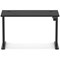Air Lite 1200mm Slim Height Adjustable Office Desk, Black Leg, Black