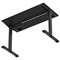 Air Lite 1200mm Slim Height Adjustable Office Desk, Black Leg, Black