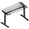 Air Lite 1200mm Slim Height Adjustable Office Desk, Black Leg, White